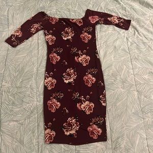 Charlotte Russe M body on off shoulder dress